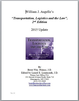 Transportation, Logistics and the Law